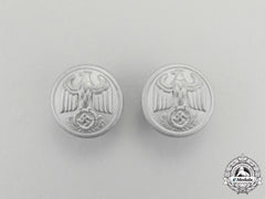 A Pair Of Nsdap Diplomatic Official's Shoulder Boards Buttons
