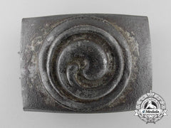 A "Neutral" Spiral Pattern Replacing A Wartime Hj Insignia Belt Buckle; Published Example