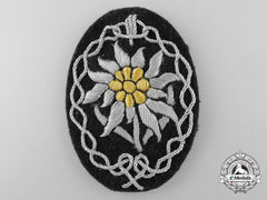 A Uniform Removed Army Gebirgsjäger Officer’s Arm Badge