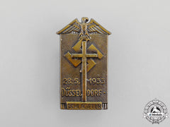 A 1933 Schlageter Commemorative Celebration In Düsseldorf Badge By Paulmann Crone