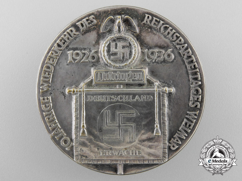 a1936_german_reichsparteitag_thüringen_participants_day_badge_n_391