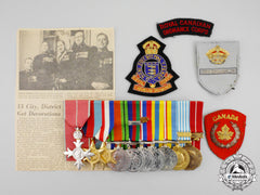 A Canadian Second War & Korean War Mbe Group To Captain George Stewart Blake