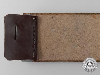 a_brown_leather_hj_belt;_rzm&_croupon_marked_n_559