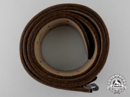 a_brown_leather_hj_belt;_rzm&_croupon_marked_n_564