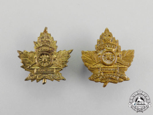 a_first_war_royal_canadian_garrison_artillery_collar_badge_pair_n_570_1