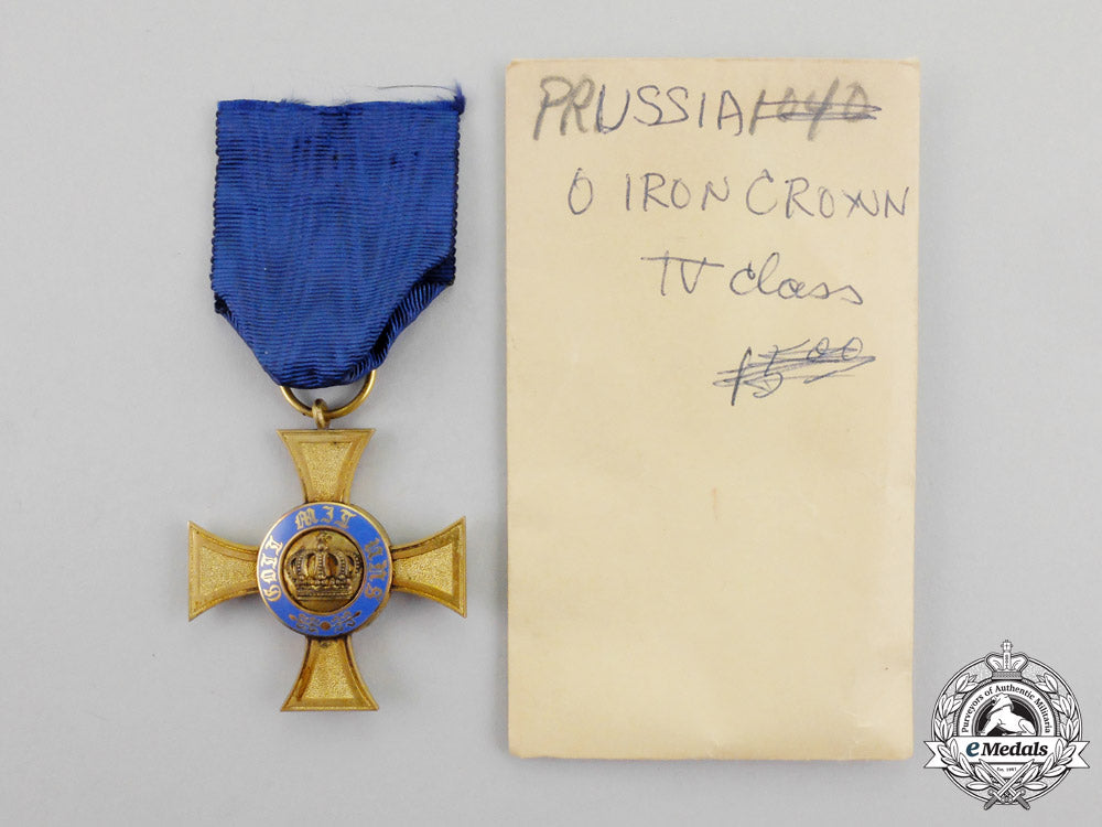 prussia._an1867-1918_royal_order_of_the_crown,_fourth_class_by_godet&_son_n_653_1