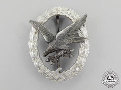 Germany, Luftwaffe. A Radio Operator Badge With Lightning, In Aluminum, By C. E. Juncker