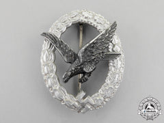 A Fine Luftwaffe Radio Operator Badge By F.w. Assmann & Söhne; Aluminum Version