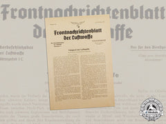 A 1940 Issue Of The Front Newspaper Of The Luftwaffe