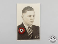 An Nsdap Party Badge With Photo Of Recipient