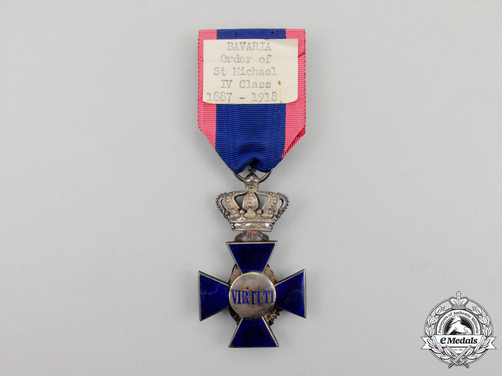 bavaria._a_royal_merit_order_of_st._michael_cross_fourth_class_by_eduard_quell-_horst_n_771_1