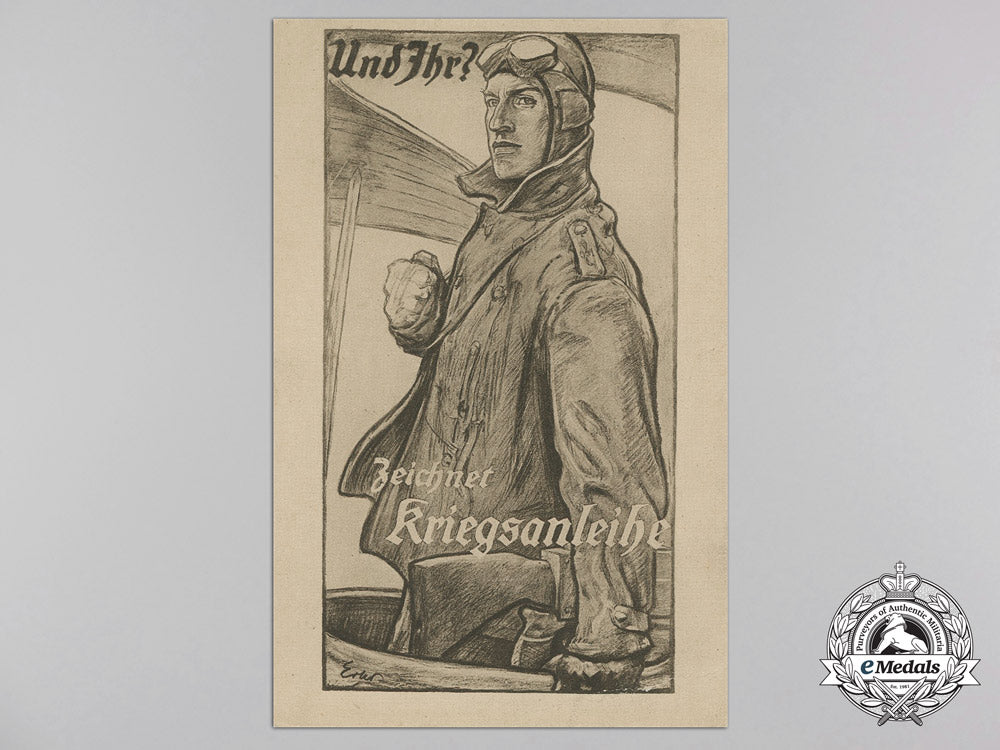 five_first_war_german_imperial_airmen_postcards_n_990