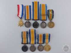 Nine First War Miniature Service Medals