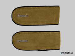 Germany, SS. A Set of Waffen-SS Tropical Enlisted Personnel Shoulder Straps