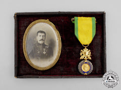 France, Republic. A Military Medal With Recipient's Photo