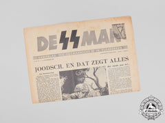 Germany, Ss. A 1943 Issue Of Belgian Nsdap Newspaper “De Ss-Man”