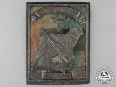 A Spanish Made Legion Condor Honour Plaque Of The Heavy Flak Unit "F 88"