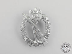 A Fine Second War German Silver Grade Infantry Assault Badge By Josef Feix & Söhne