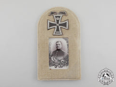 A First War Imperial German Framed Memorial Portrait Of A German Soldier