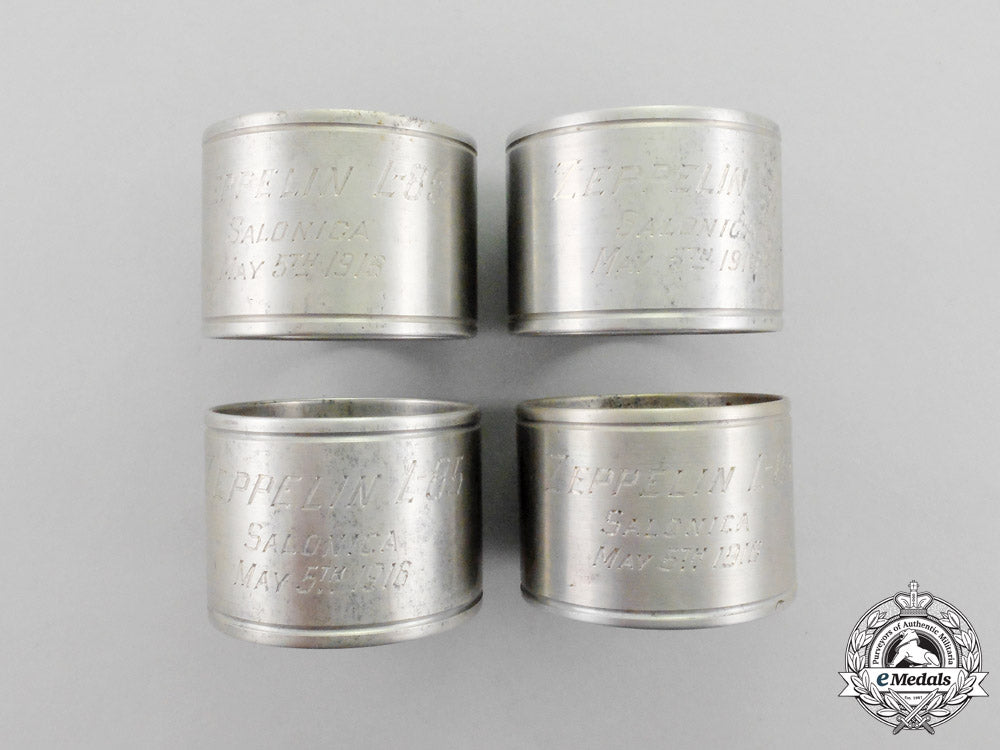 a_lot_of_four_first_war_german_aluminum_alloy_serviette_rings_fabricated_from_zeppelin_lz85_o_369_1