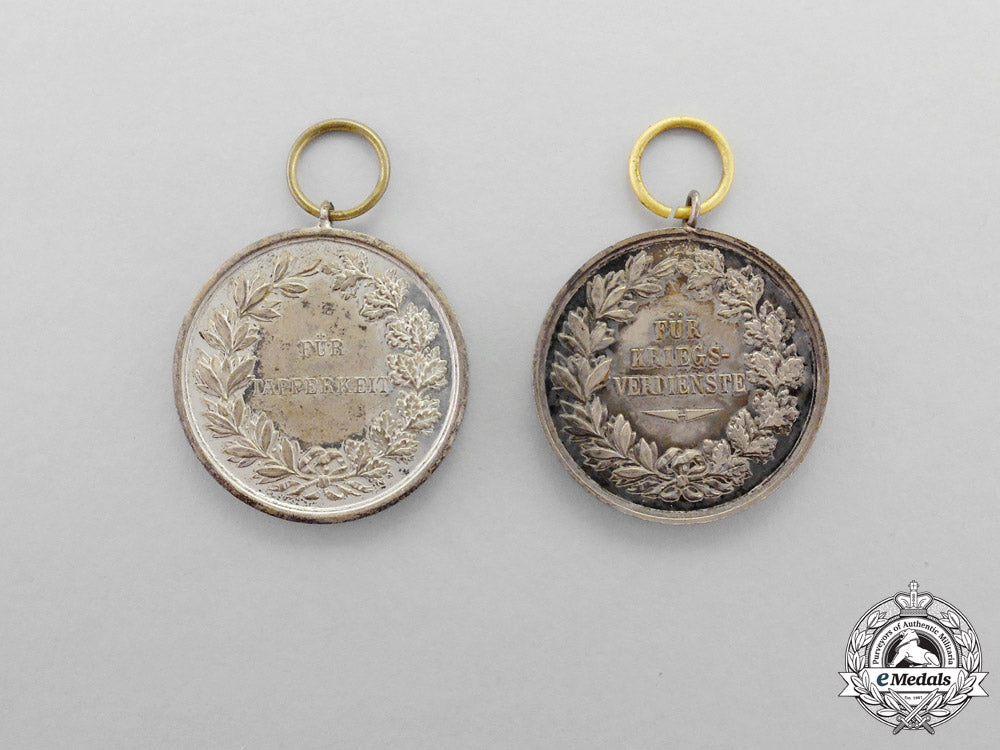 hesse-_darmstadt._two_ernst_ludwig_civil_and_military_medals_o_492_1