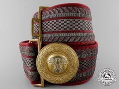 A National Socialist Motor Corps Officer's Belt With Buckle; Published Example