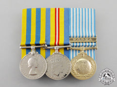 Canada. A Korean War Veteran's Group Of Three To R.s. Adam