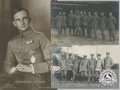 Three First War Bavarian Airmen Picture Postcards