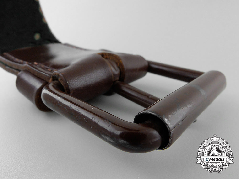 a_brown_forestry_belt_with_single_open_claw_buckle_o_932_1