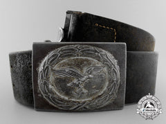 A 1940 Pattern Luftwaffe Enlisted Man's Belt With Buckle By H.aurich