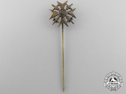 a_miniature_spanish_cross_in_bronze_with_swords_stickpin_o_993