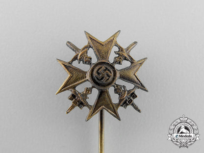 a_miniature_spanish_cross_in_bronze_with_swords_stickpin_o_994