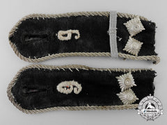 A Pair Of General Hj Shoulder Straps; 9Th Battalion