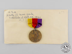 United States. A State Of New York Service Medal For The Spanish, Philippine & China Campaigns