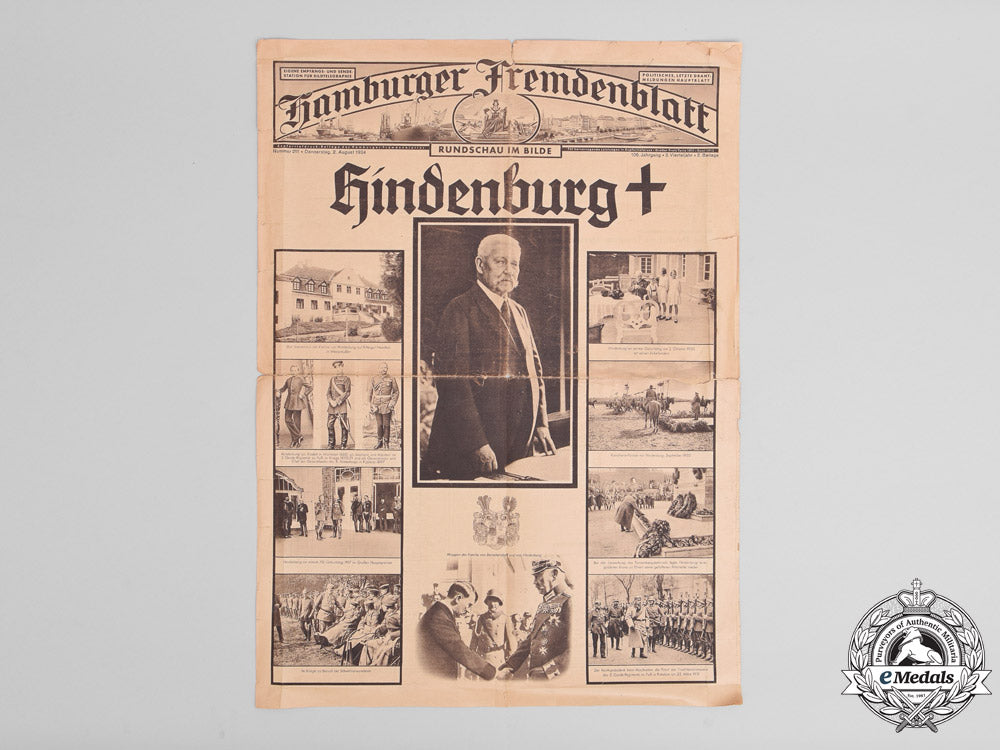 a1934_newspaper_frontpage_of_the_death_of_von_hindenburg_with_his_signature_p_180_2