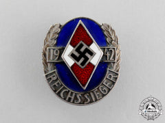 Germany. A Rare 1942 Hj Honour Badge Of The National Champions In Silver