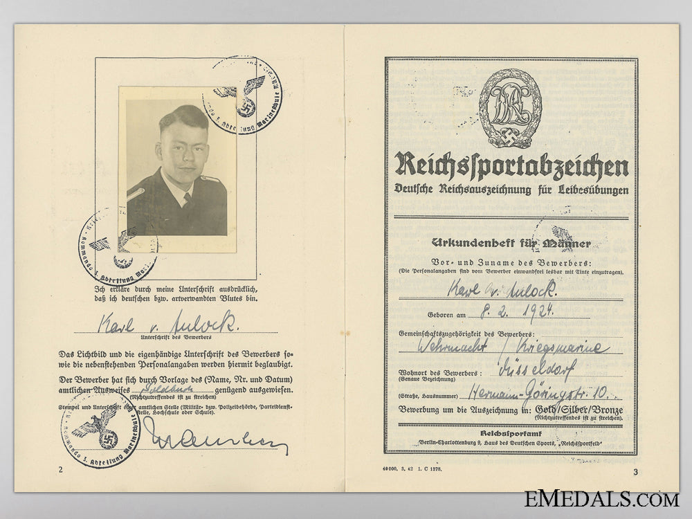 french,_italian,&_german_award_documents_to_captain_von_aulock;_german_army_p_365