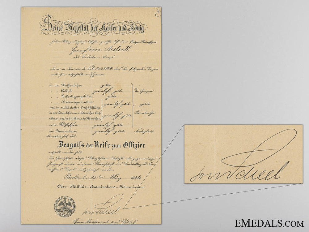 french,_italian,&_german_award_documents_to_captain_von_aulock;_german_army_p_370