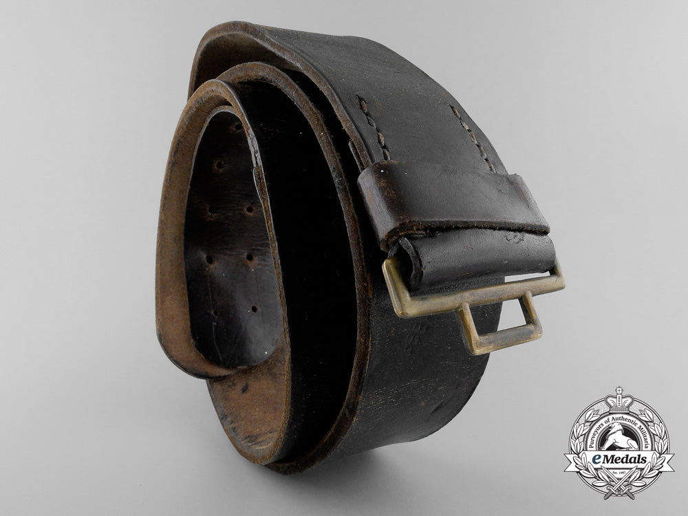 a_german_police_officer's_black_leather_belt;_marked_p_431
