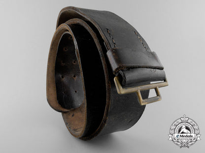 a_german_police_officer's_black_leather_belt;_marked_p_431