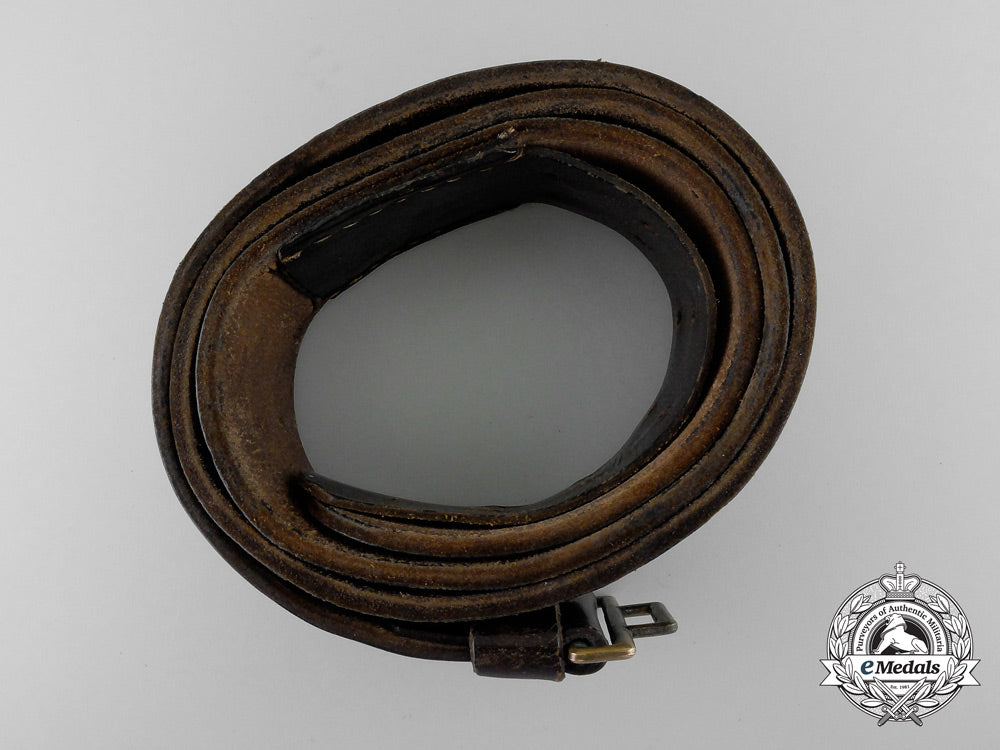 a_german_police_officer's_black_leather_belt;_marked_p_438