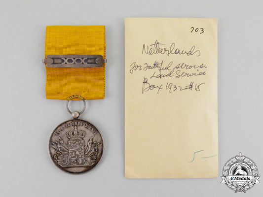 netherlands._an_army_long_service_medal,_silver_grade_for_twenty-_four_years'_service_p_508_1