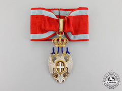 Serbia, Kingdom. An Order Of The White Eagle, 3Rd Class Badge, By Bertrand, C.1910