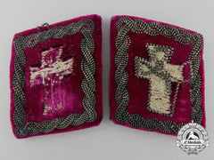 Croatia, Independent State. A Set Of Military Clergymen Of Christian Confession Collar Tabs