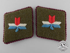 Croatia, Independent State. A Pair Of Ustasha Leaders Collar Tabs, C.1941