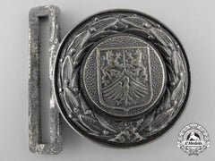 A Third Reich Hesse-Nassau Fire Service Officer's Belt Buckle; Published Example