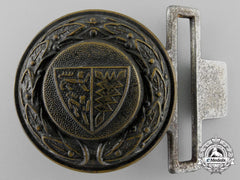 A Third Reich Rheinland Fire Service Officer's Belt Buckle By Dransfeld & Co.