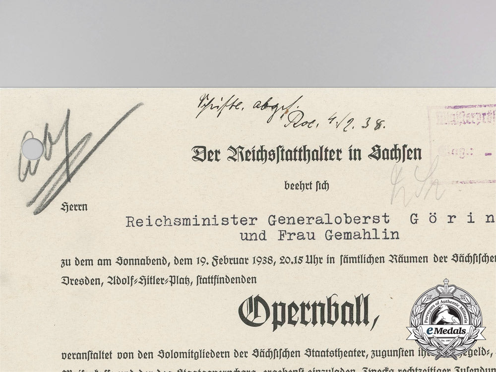 a1938_invitation_for_reichsminister_hermann_göring_and_wife_to_attend_an_opera_and_ball_p_822