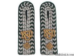 Pair Of Shoulder Boards - Customs Officer