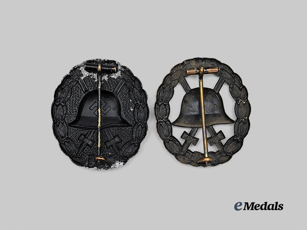 germany,_imperial;_germany,_wehrmacht._a_pair_of_black_grade_wound_badges,_first_and_second_world_war_issue_e_medals__g62874_3